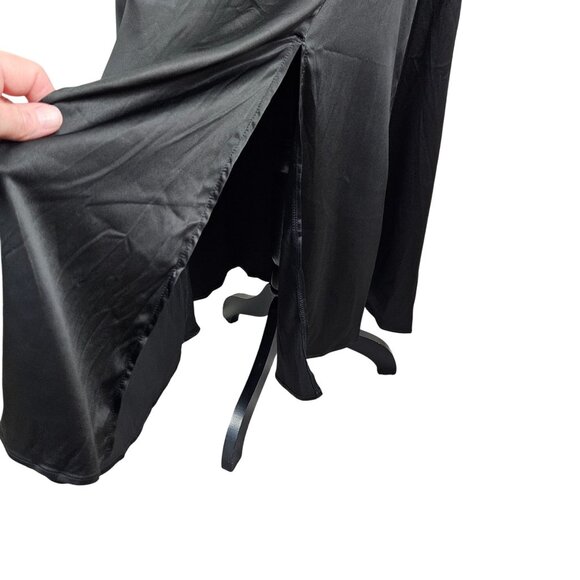 Grace Karin Womens One Shoulder Wrap Satin Cocktail Party Dress Size Large Sexy - Picture 9 of 12